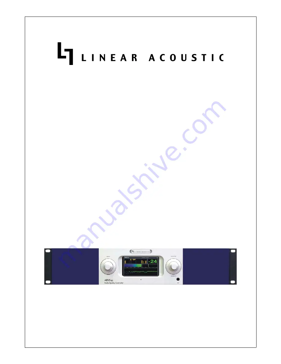 Linear Acoustic AERO.qc User Manual Download Page 3