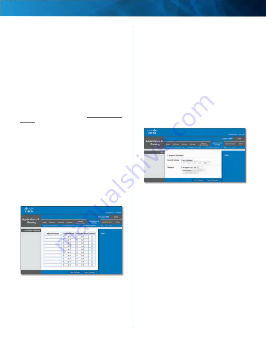 Linksys E3000 User Manual Download Page 38