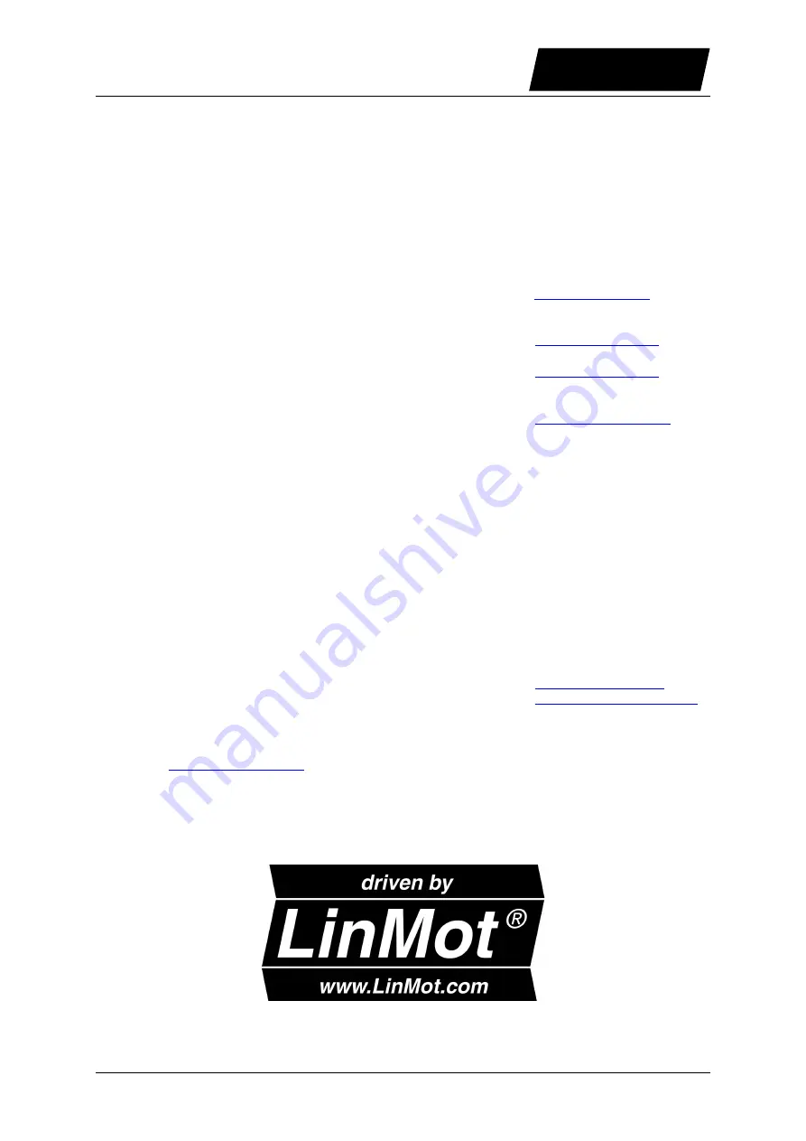 LinMot B1100 Series User Manual Download Page 91