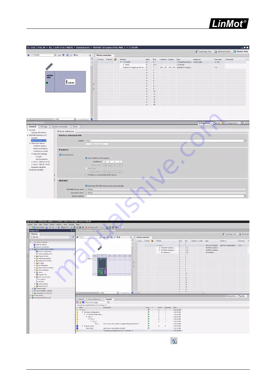 LinMot E1250-PN-UC Manual Download Page 11