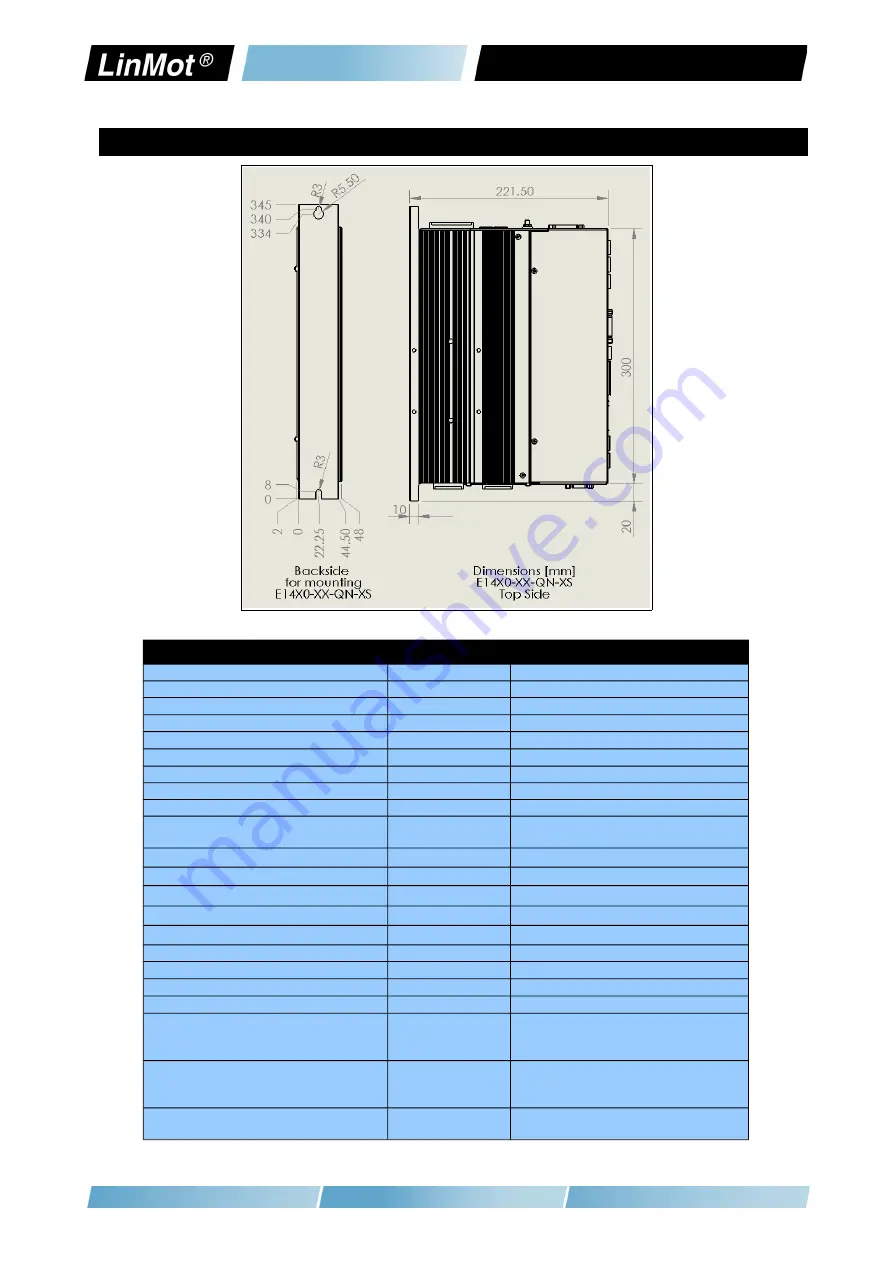 LinMot E1450-EC-QN-0S Installation Manual Download Page 19