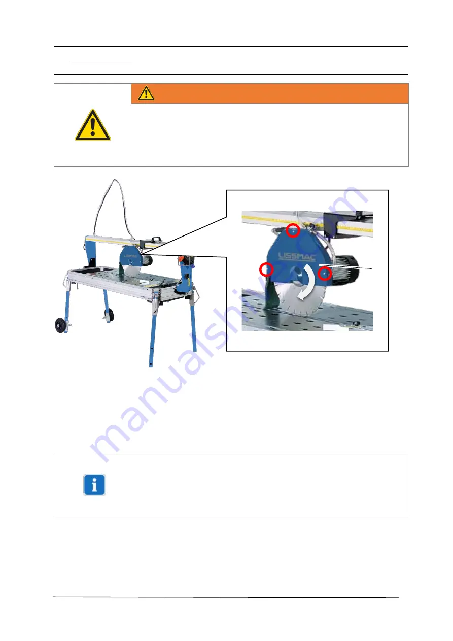 Lissmac ATS 350 B 120 Operating Instructions Manual Download Page 24