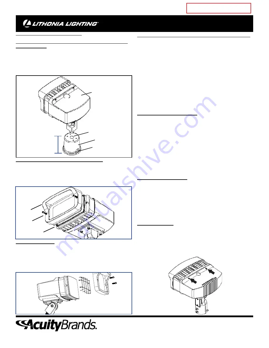 Lithonia Lighting FL1-LED-P2-40K-MVOLT-YK-DDBXD-M4 Скачать руководство пользователя страница 8