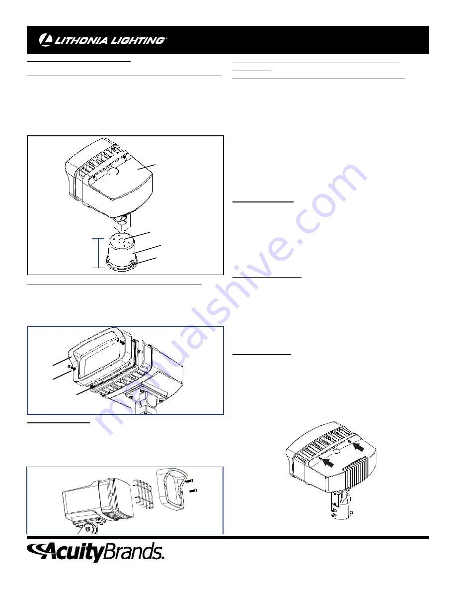 Lithonia Lighting FL1-LED-P2-40K-MVOLT-YK-DDBXD-M4 Скачать руководство пользователя страница 12