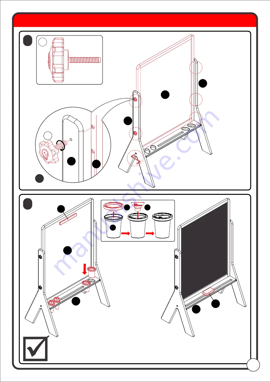 Little Partners CONTEMPO ADJUSTABLE HEIGHT ART EASEL LP0380 Скачать руководство пользователя страница 11