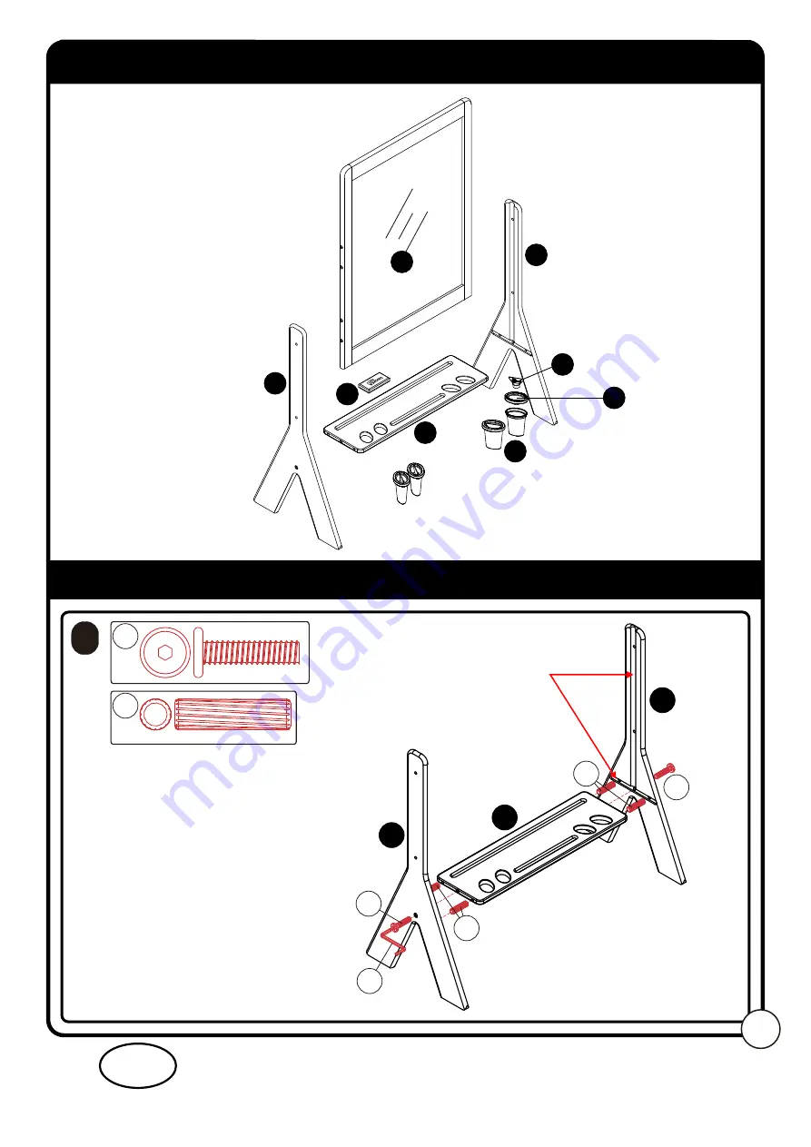 Little Partners PEEK-A-BOO ADJUSTABLE HEIGHT ART EASEL LP0385 R1 Скачать руководство пользователя страница 7