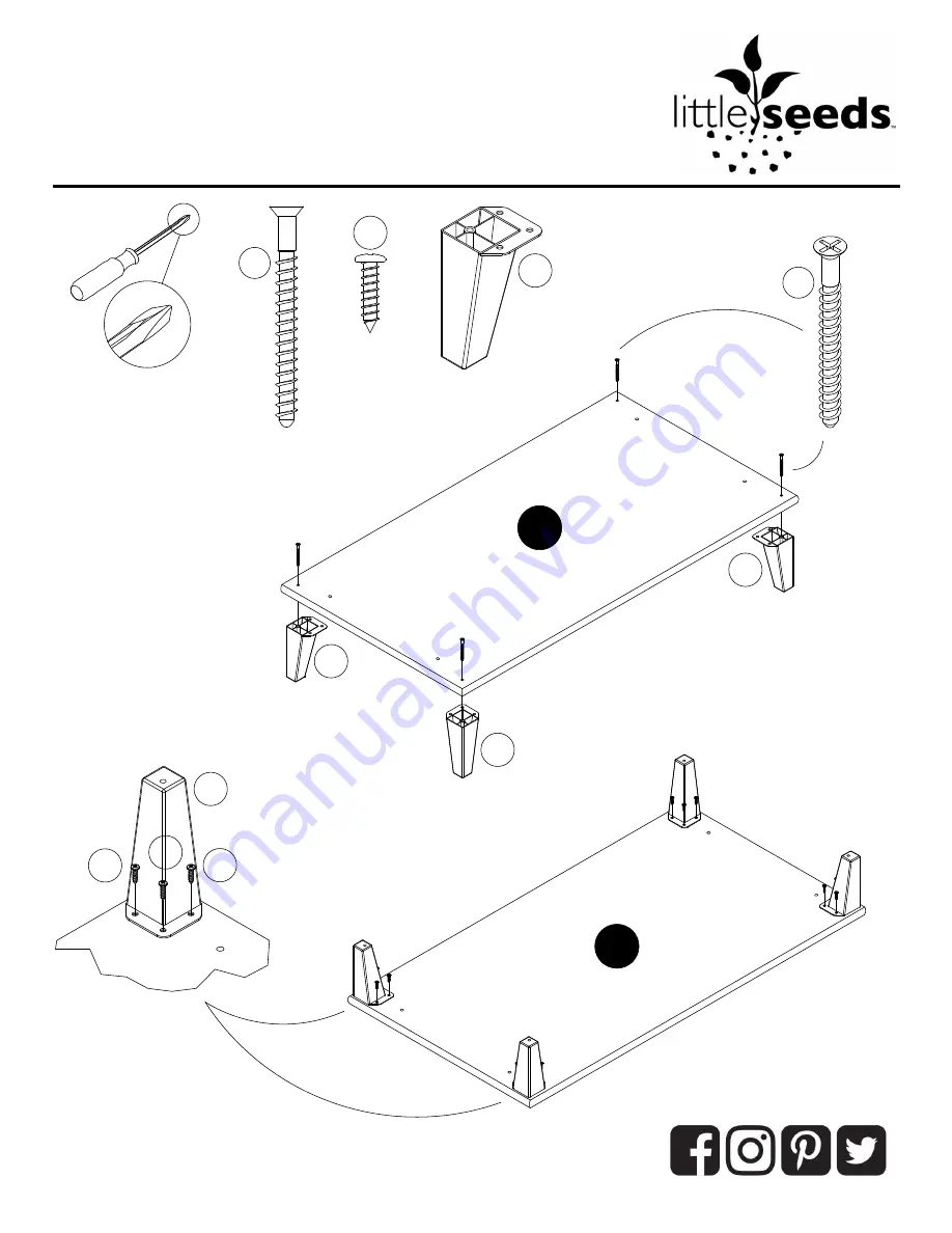 Little Seeds 9951015EBL Assembly Manual Download Page 19