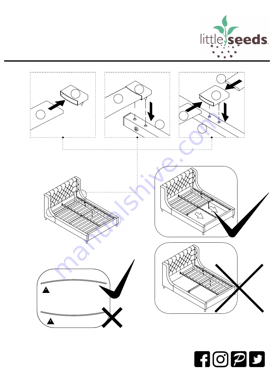 Little Seeds Ambrosia Upholstered Full Bed 4398429LS Скачать руководство пользователя страница 17