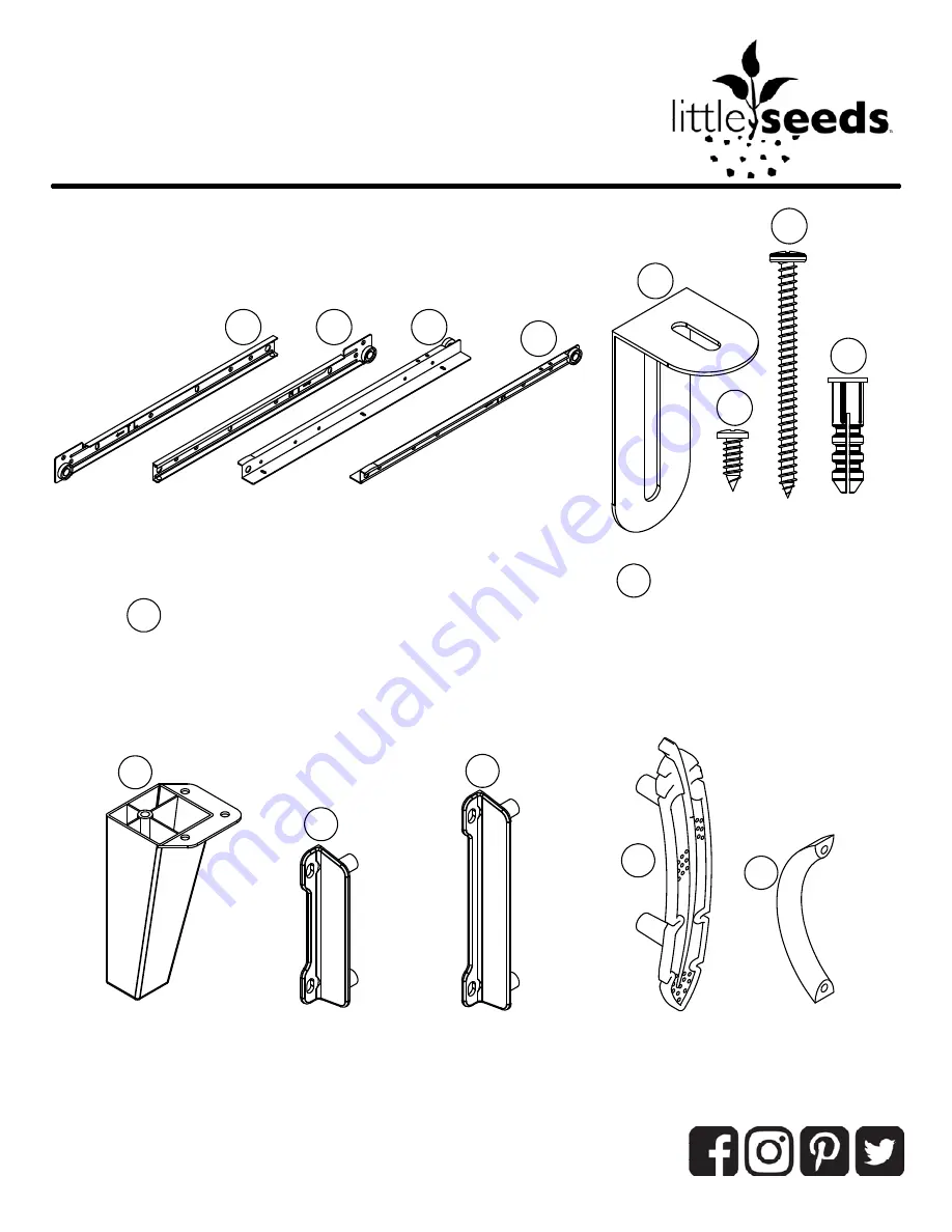 Little Seeds B345713407COM0 Assembly Manual Download Page 8