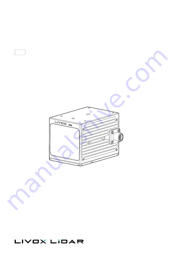 Livox LIVOX LIDAR AVIA Скачать руководство пользователя страница 1