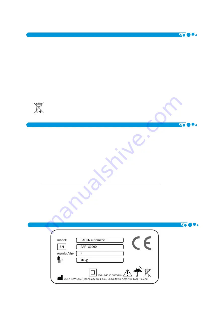 LIW BAFFIN Automatic Manual Download Page 21