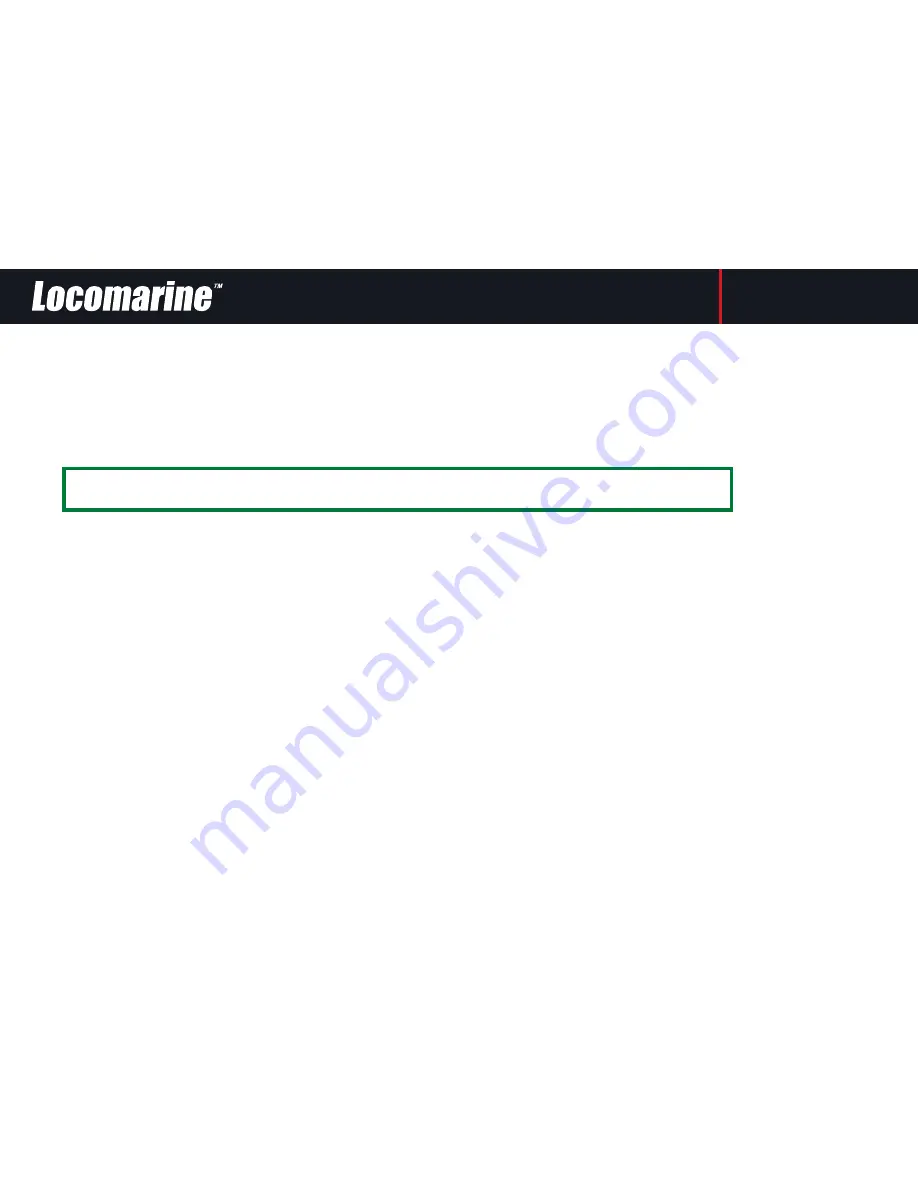 Locomarine mobile expander Installation Manual Download Page 11