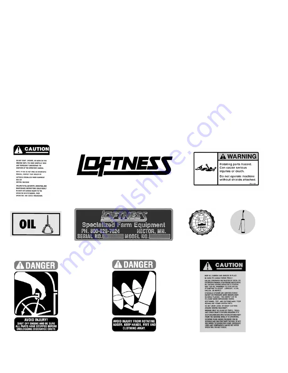 LOFTNESS 48IL Operator'S Manual / Parts Book Download Page 28