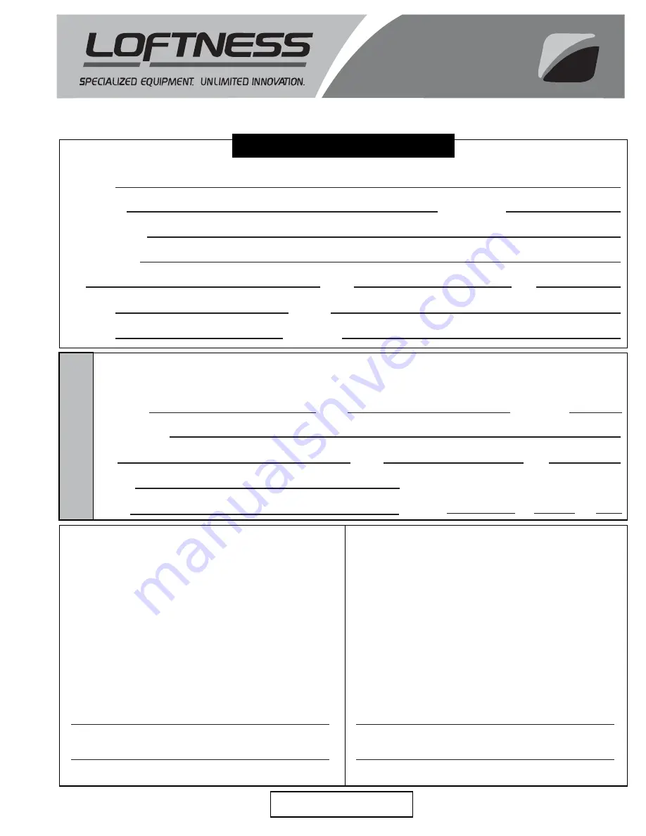 LOFTNESS 721D1 Operator'S Manual Download Page 5