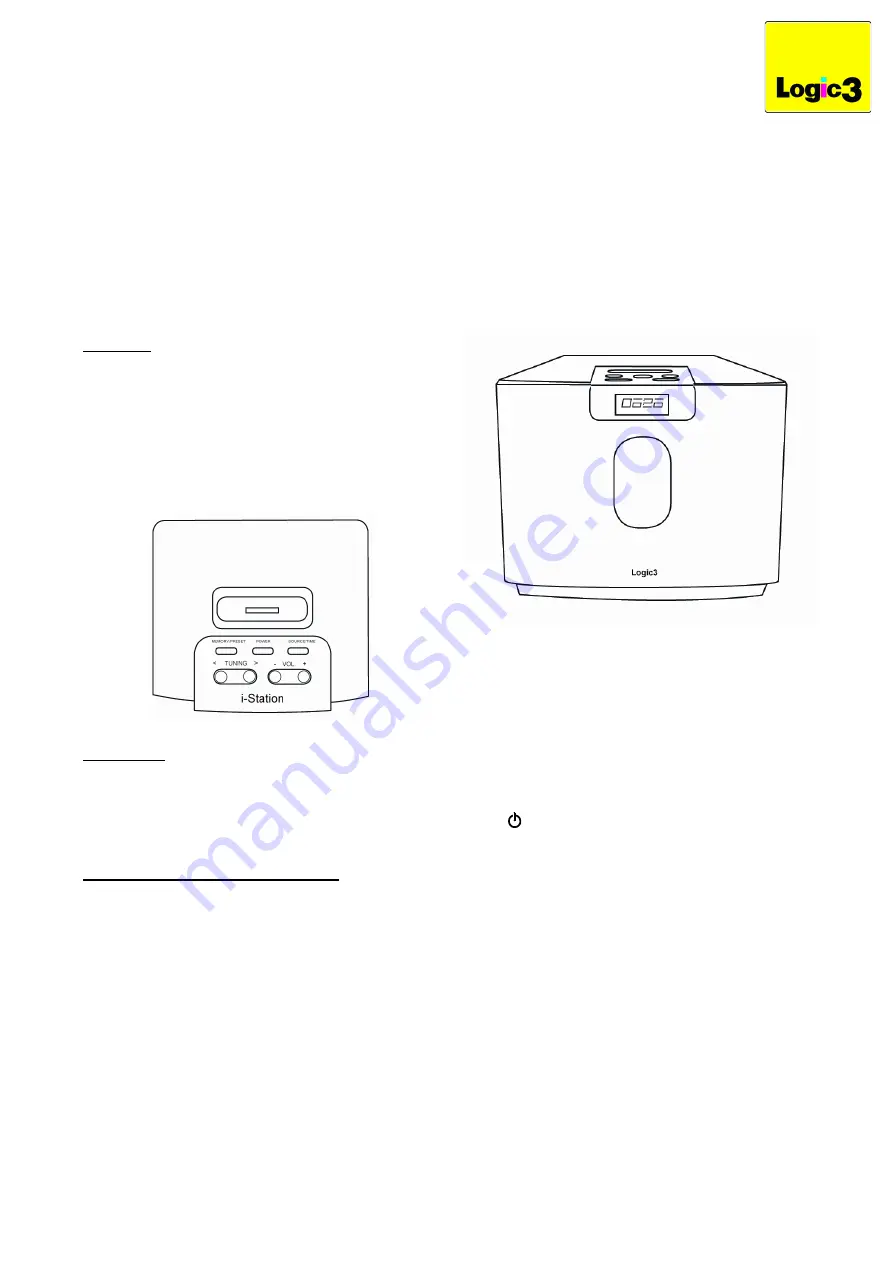 Logic3 i-Station Studio MIP199 User Manual Download Page 13