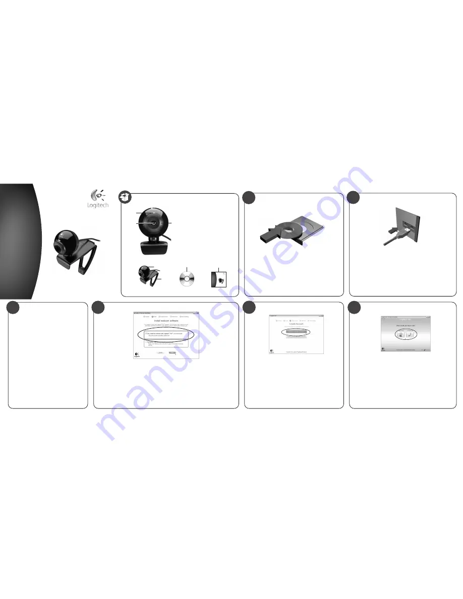 Logitech C120 Quick Start Manual Download Page 1