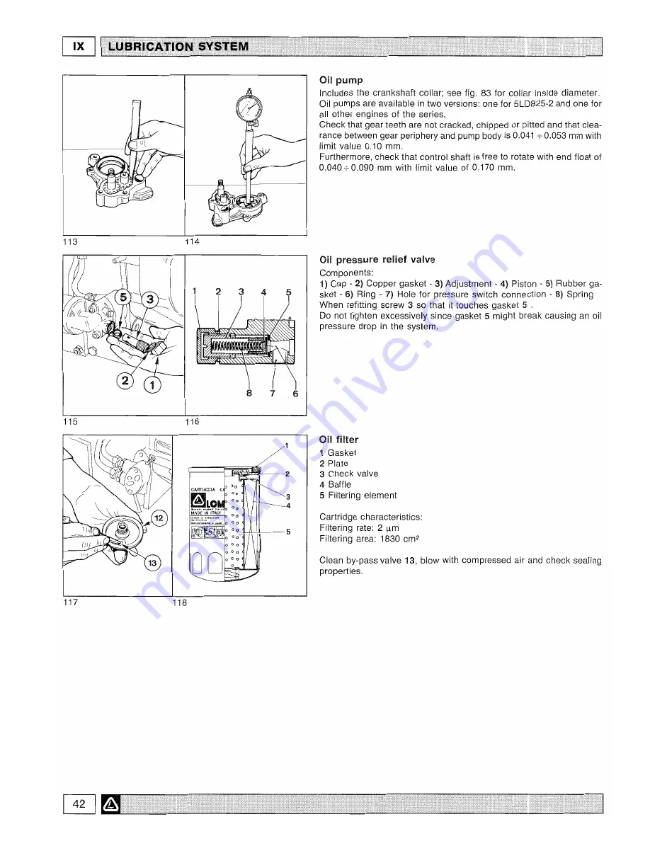 Lombardini 5LD825-2 Workshop Manual Download Page 43