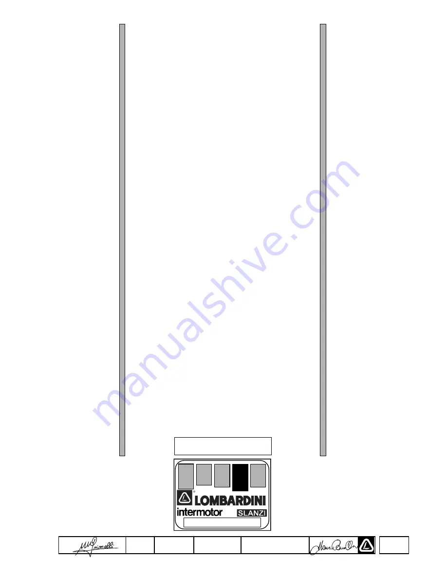 Lombardini LGA 280 OHC Workshop Manual Download Page 1