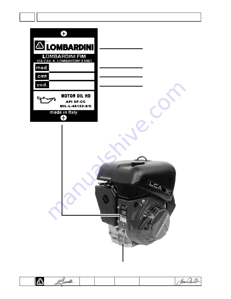 Lombardini LGA 280 OHC Workshop Manual Download Page 10