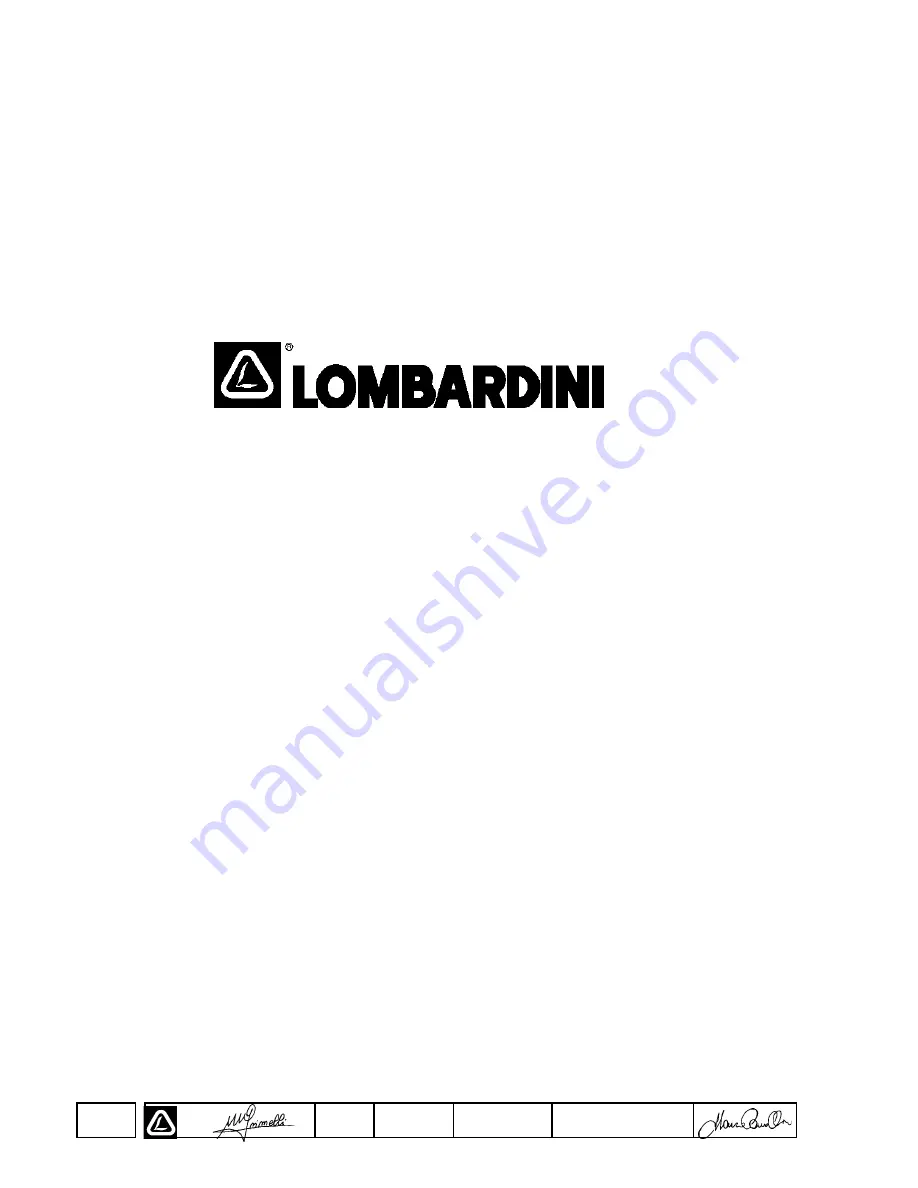 Lombardini LGA 280 OHC Workshop Manual Download Page 44