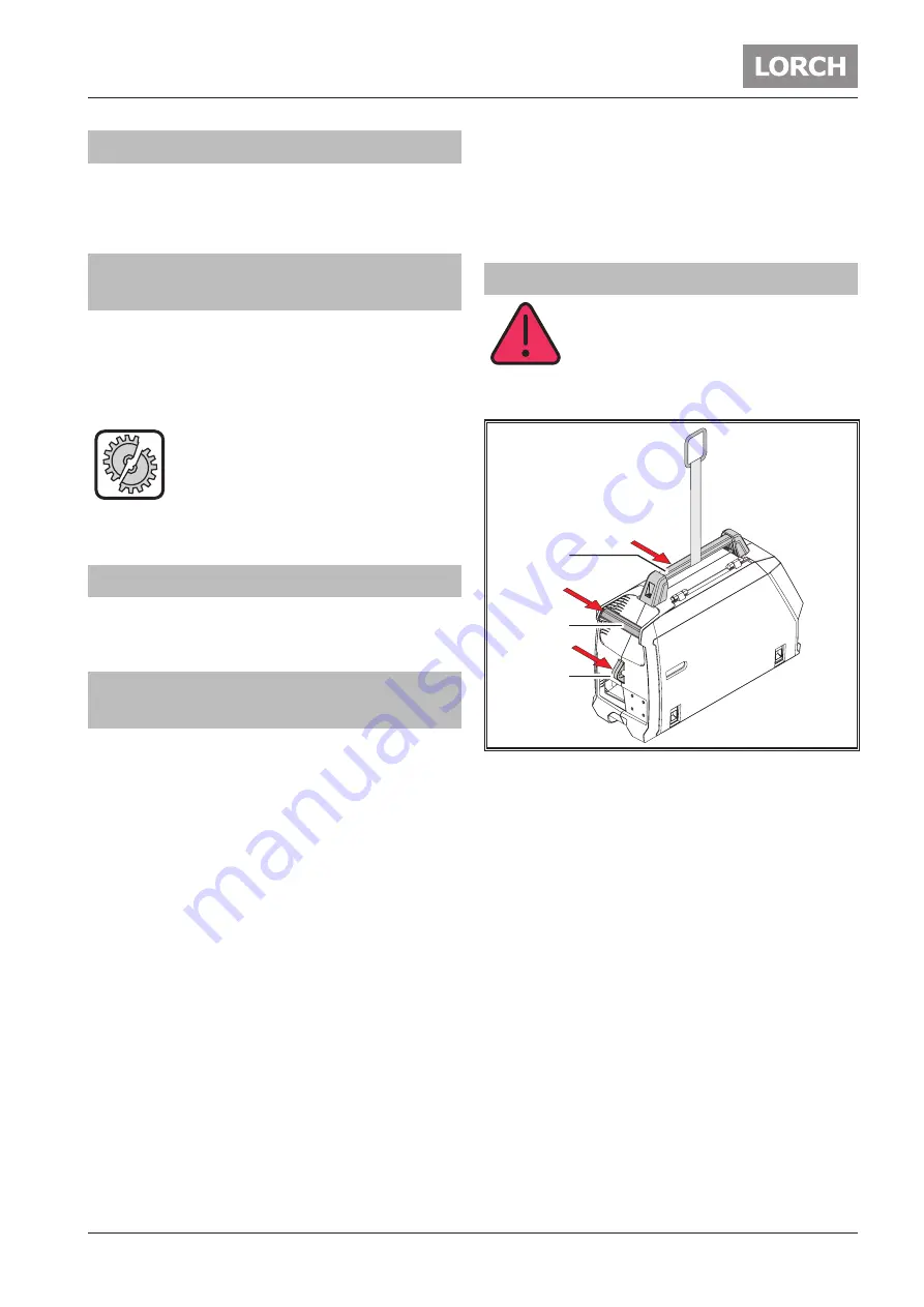 LORCH MF-08 Operation Manual Download Page 31