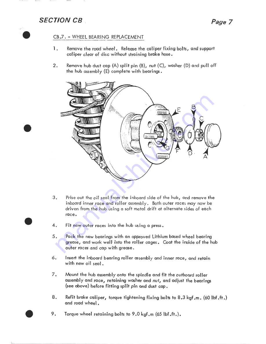 Lotus 1980 ESPRIT S3 Service Manual Download Page 126