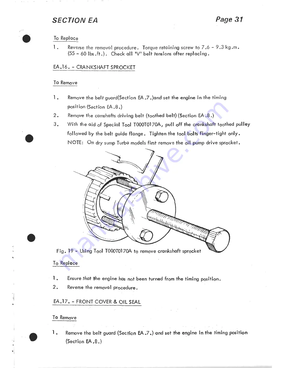 Lotus 1980 ESPRIT S3 Service Manual Download Page 173