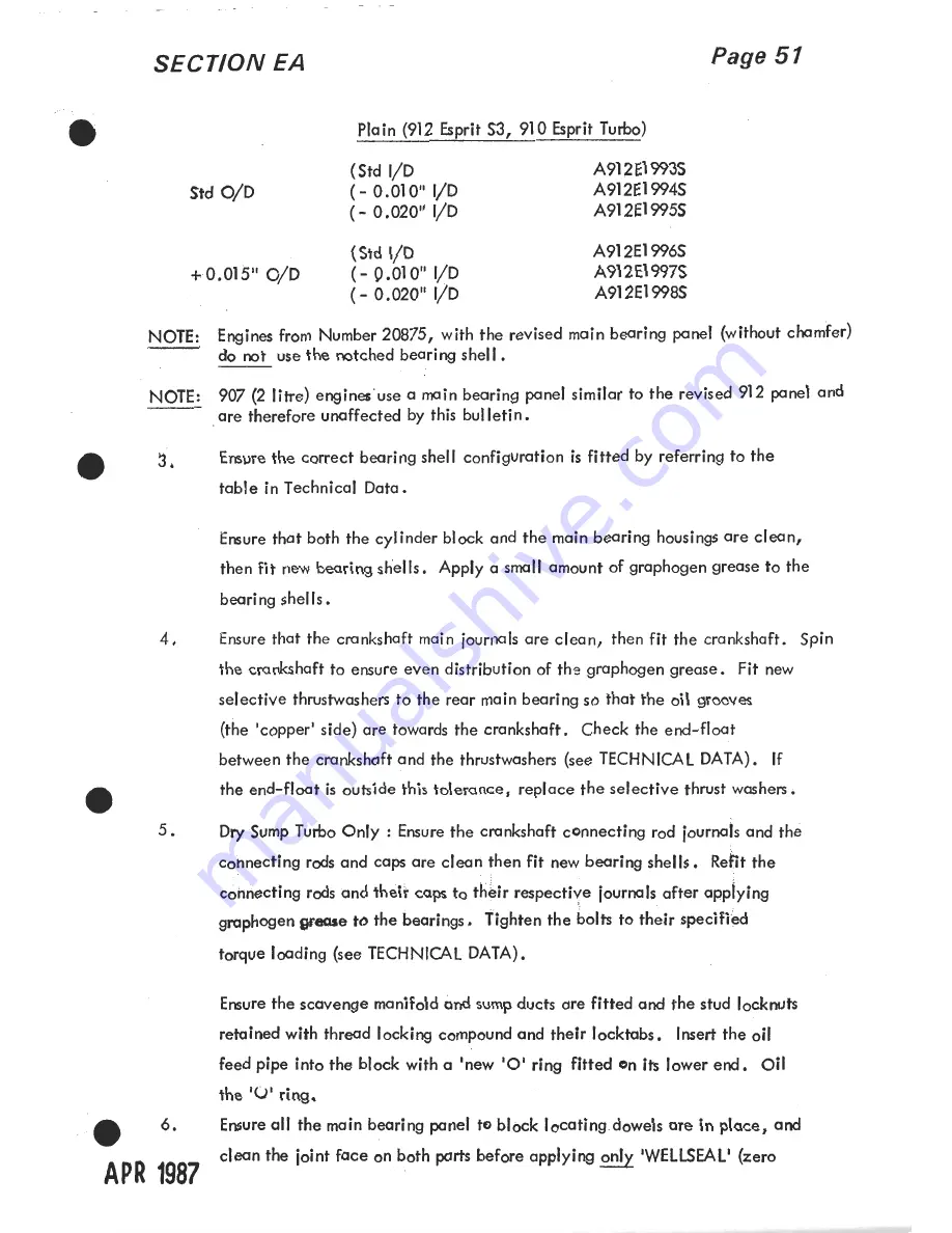 Lotus 1980 ESPRIT S3 Service Manual Download Page 199