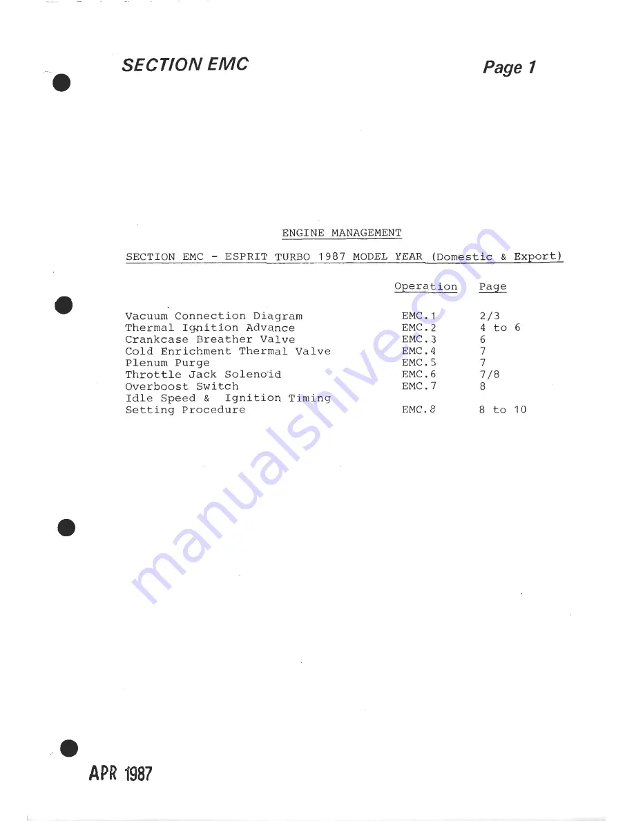 Lotus 1980 ESPRIT S3 Service Manual Download Page 232