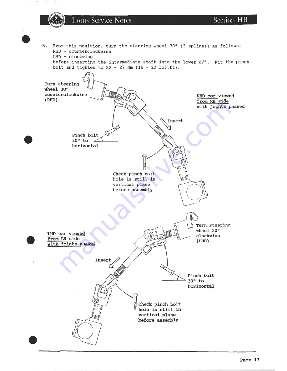 Lotus 1980 ESPRIT S3 Service Manual Download Page 301