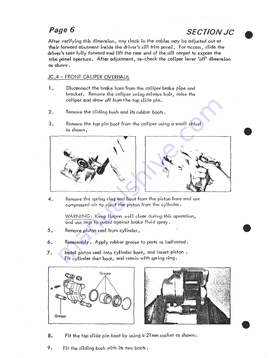 Lotus 1980 ESPRIT S3 Service Manual Download Page 322