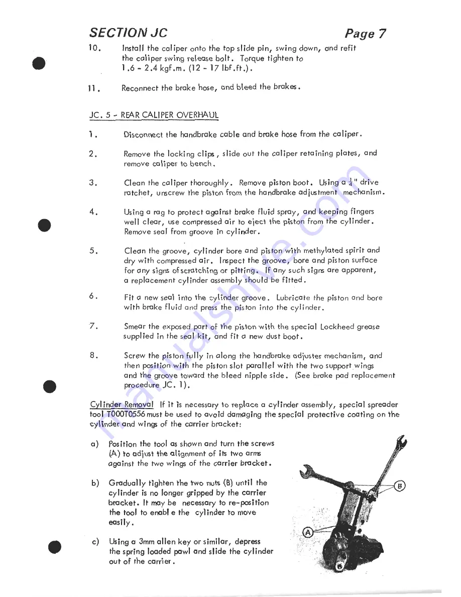 Lotus 1980 ESPRIT S3 Service Manual Download Page 323