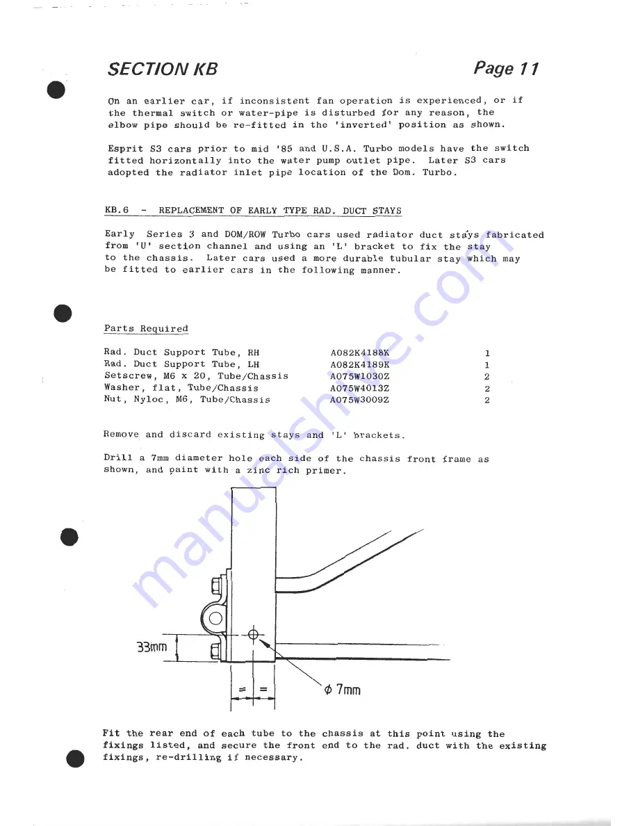 Lotus 1980 ESPRIT S3 Service Manual Download Page 337