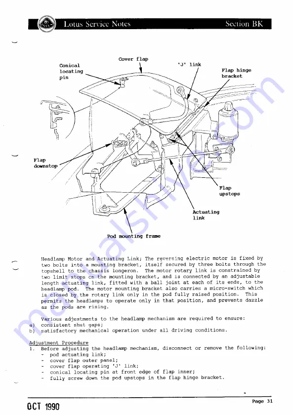 Lotus ELAN 1990 Скачать руководство пользователя страница 189