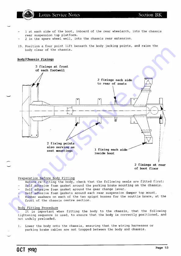 Lotus ELAN 1990 Скачать руководство пользователя страница 211