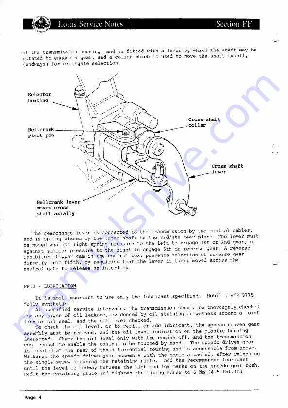 Lotus ELAN 1990 Скачать руководство пользователя страница 338