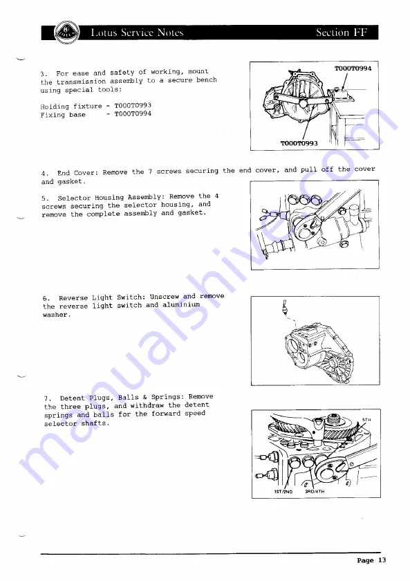 Lotus ELAN 1990 Service Notes Download Page 347