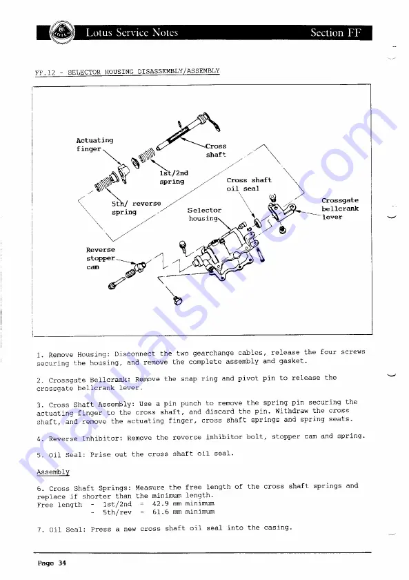 Lotus ELAN 1990 Service Notes Download Page 368