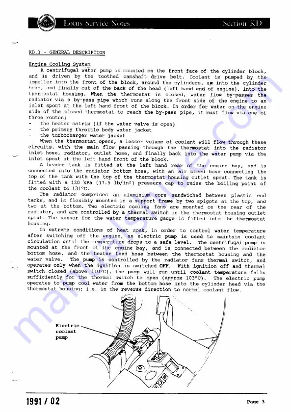 Lotus ELAN 1990 Service Notes Download Page 429