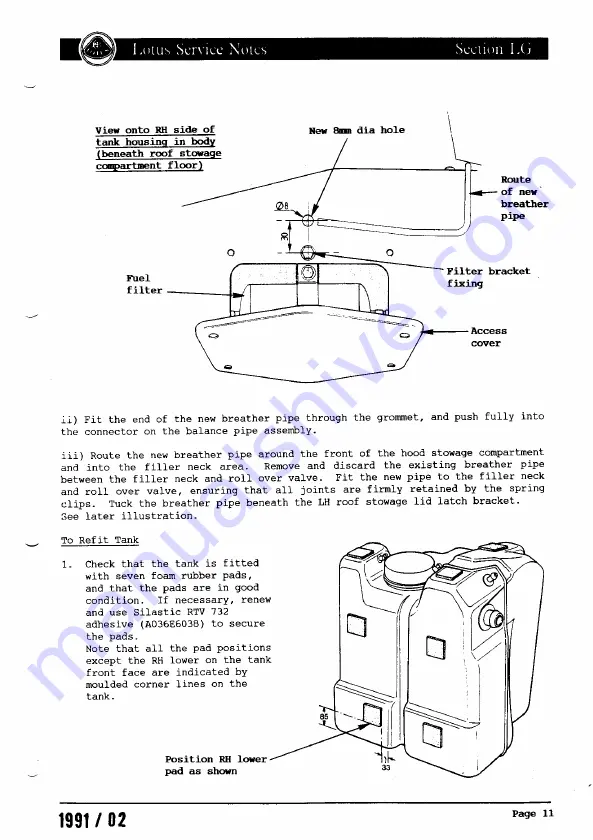 Lotus ELAN 1990 Скачать руководство пользователя страница 451