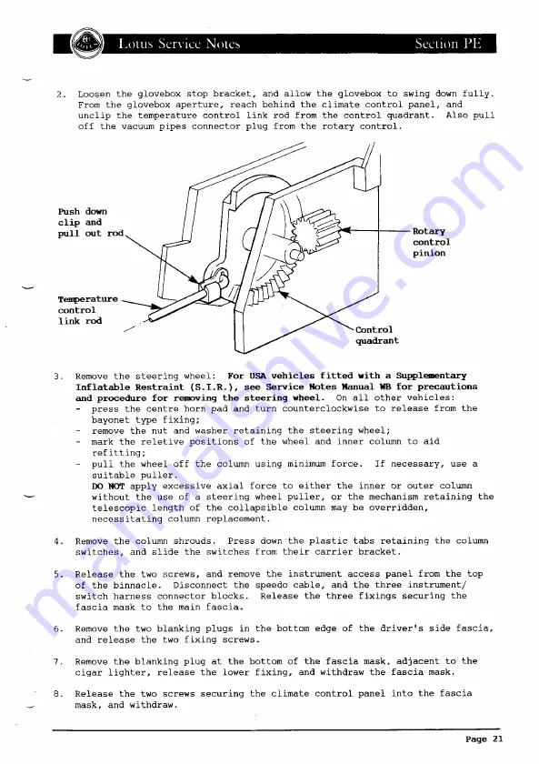 Lotus ELAN 1990 Скачать руководство пользователя страница 493