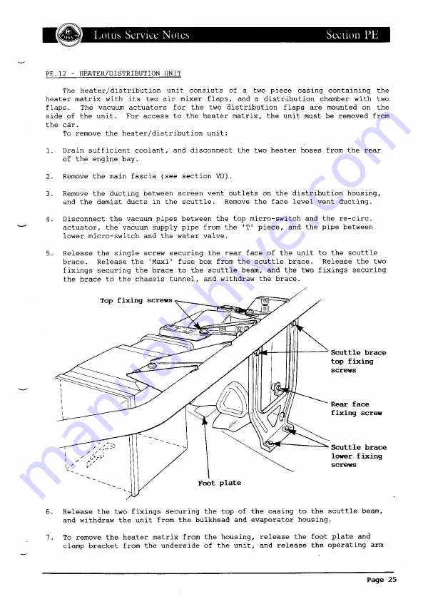 Lotus ELAN 1990 Service Notes Download Page 497