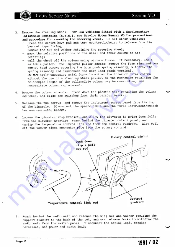 Lotus ELAN 1990 Скачать руководство пользователя страница 522