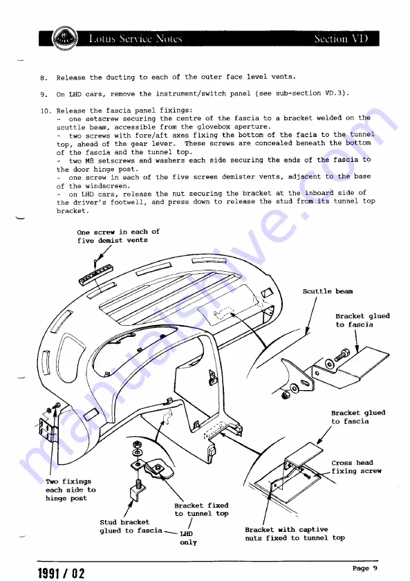 Lotus ELAN 1990 Скачать руководство пользователя страница 523