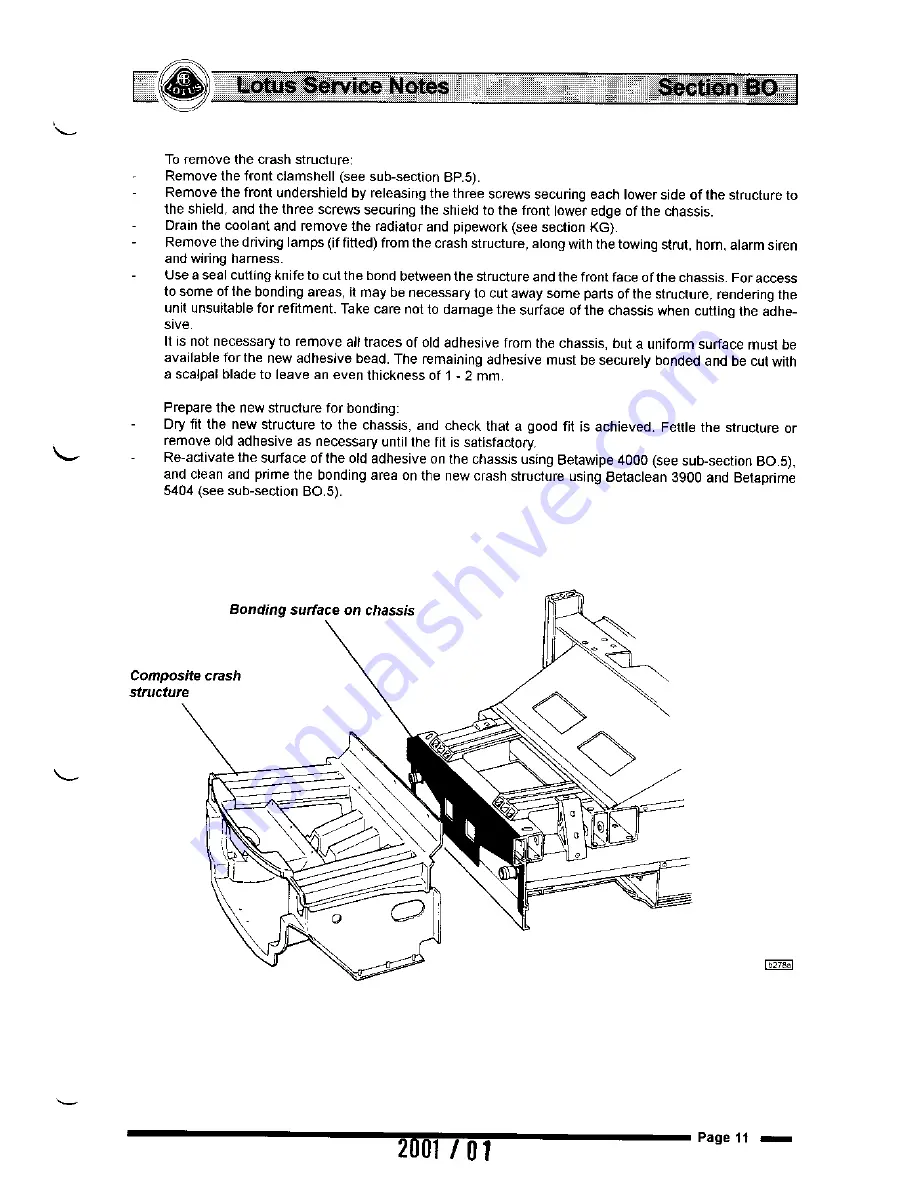 Lotus Elise 2001 Service Notes Download Page 30