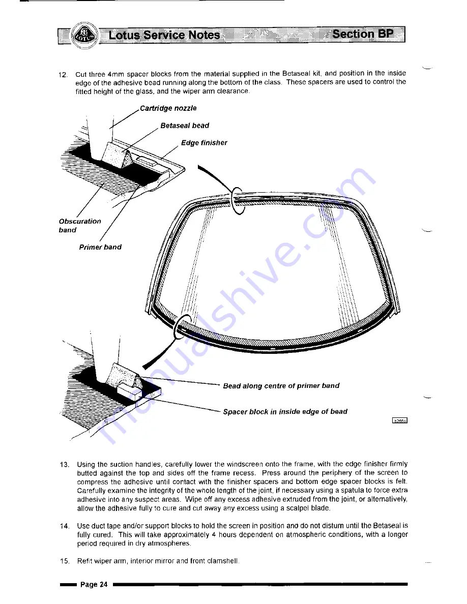 Lotus Elise 2001 Service Notes Download Page 62