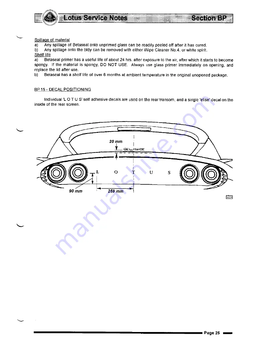 Lotus Elise 2001 Скачать руководство пользователя страница 63