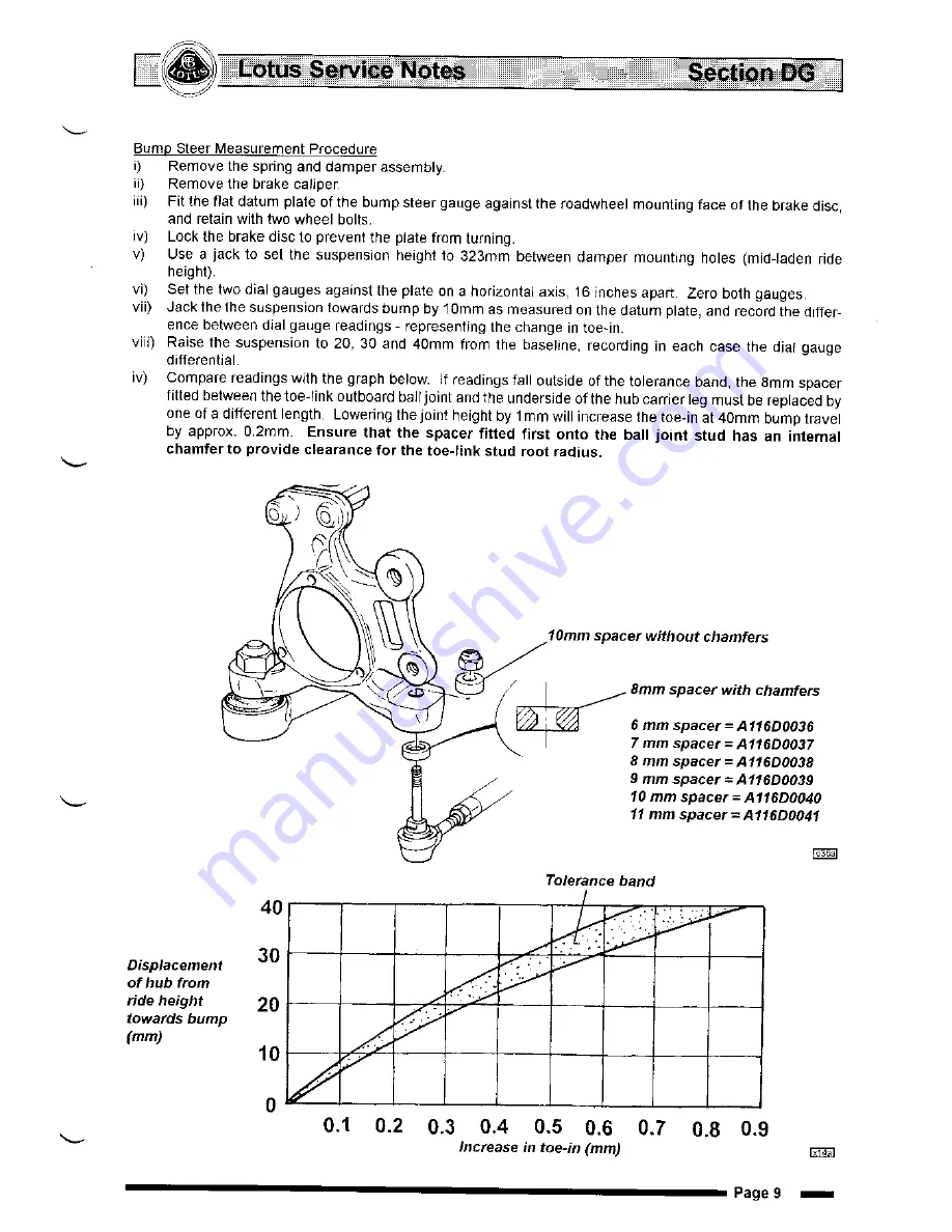 Lotus Elise 2001 Service Notes Download Page 82