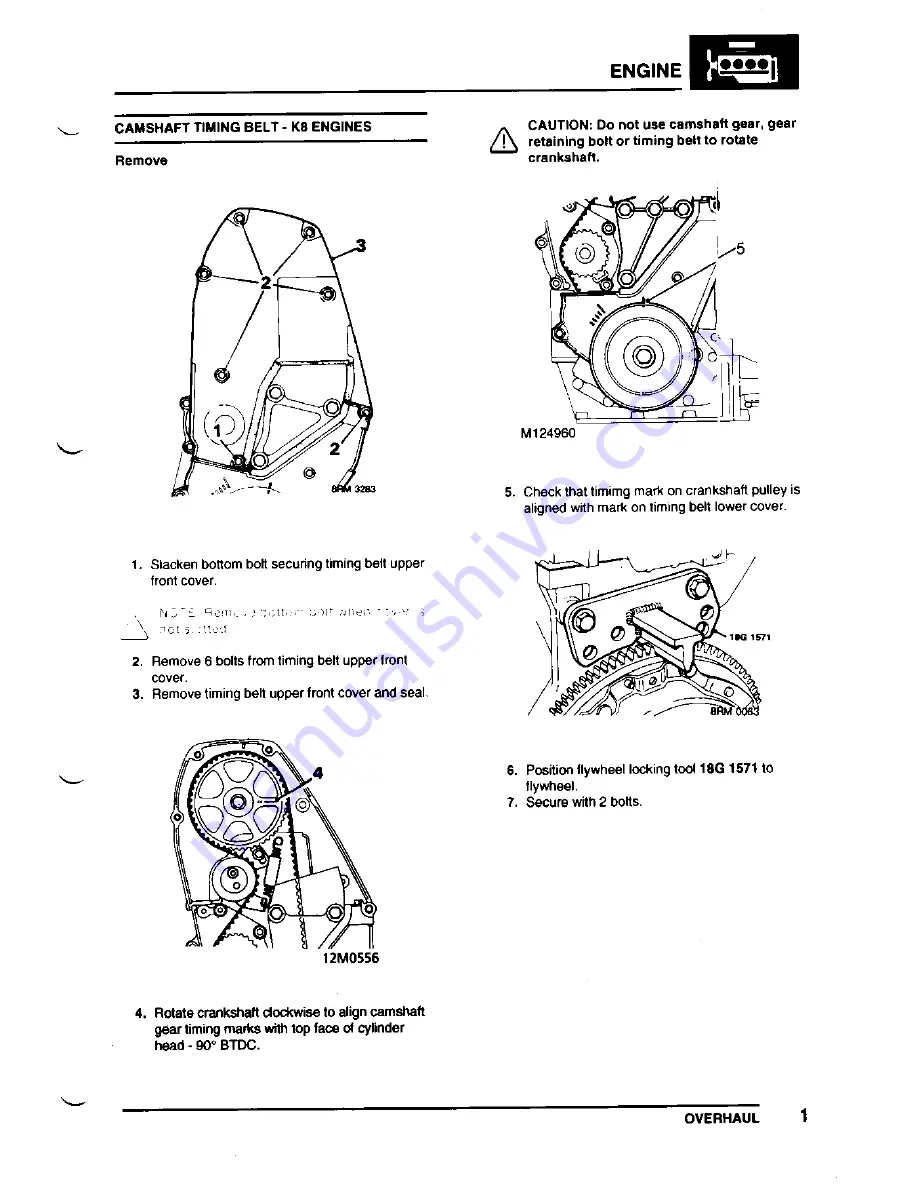 Lotus Elise 2001 Service Notes Download Page 118