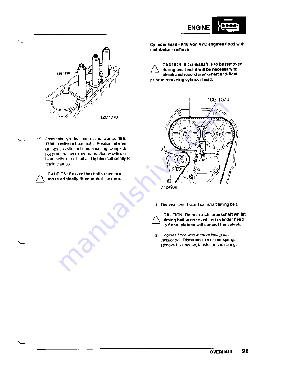 Lotus Elise 2001 Service Notes Download Page 158